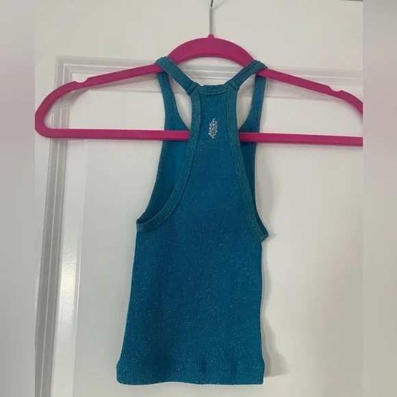 NWOT Free People Movement Happiness Runs Lurex Crop Tank Size XS/S - Picture 6 of 8